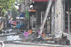 5-Alarm Fire In Brooklyn Injures Firefighters And Damages Buildings