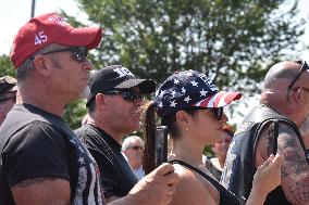 Migrant Protest On Staten Island