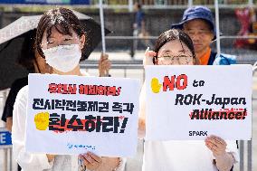 Protests Against The ROK-US Joint Military Exercises