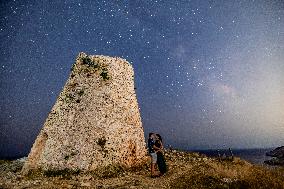 Milky Way In Torre Minervino, Salento