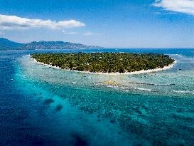 Illustration of Gili Trawangan Island - Indonesia