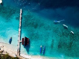 Illustration of Gili Trawangan Island - Indonesia