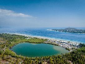 Illustration of Gili Trawangan Island - Indonesia