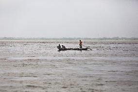 Hilsha Fishing In The Meghna river - Bangladesh