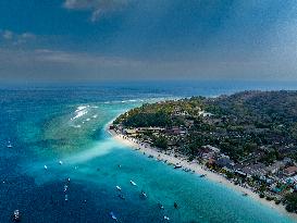 Illustration of Gili Trawangan Island - Indonesia