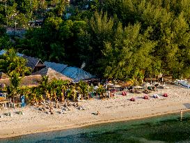 Illustration of Gili Trawangan Island - Indonesia