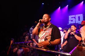 50 Cent, Flo Rida and Busta Rhymes at LIV - Miami