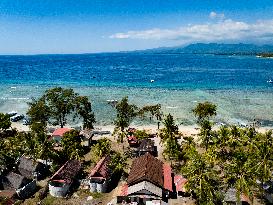 Illustration of Gili Trawangan Island - Indonesia