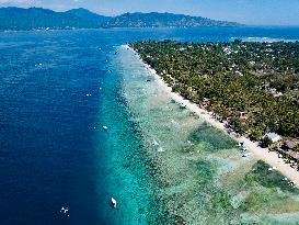 Illustration of Gili Trawangan Island - Indonesia