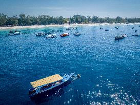 Illustration of Gili Trawangan Island - Indonesia