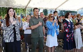 Awards ceremony of Taras Shevchenko National Prize in Borodianka