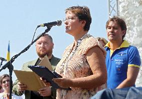 Awards ceremony of Taras Shevchenko National Prize in Borodianka