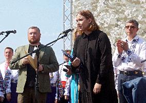 Awards ceremony of Taras Shevchenko National Prize in Borodianka