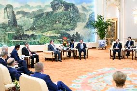 CHINA-BEIJING-LI QIANG-USCBC-DELEGATION-MEETING (CN)