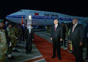 SOUTH AFRICA-JOHANNESBURG-XI JINPING-BRICS SUMMIT-STATE VISIT-ARRIVAL