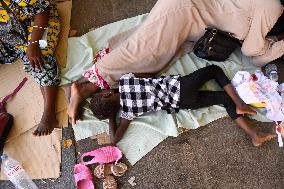 Migrants Camp Outside The City Hall - Paris