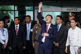 Former Thai Prime Minister Thaksin Shinawatra Returns To Thailand.