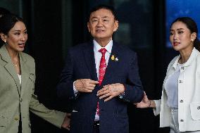 Former Thai Prime Minister Thaksin Shinawatra Returns To Thailand.