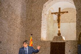 Public Act By Carles Puigdemont In Northern Catalonia.