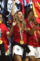 Spanish National Team Players Arrive To Spain