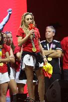 Spanish National Team Players Arrive To Spain