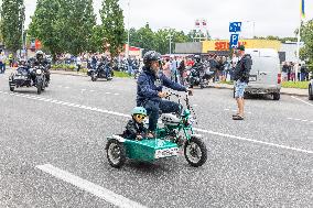 Reunion of retro motorbikes