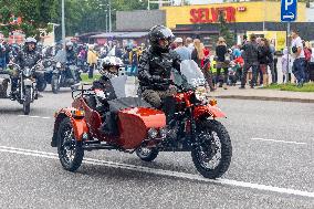 Reunion of retro motorbikes