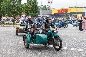 Reunion of retro motorbikes