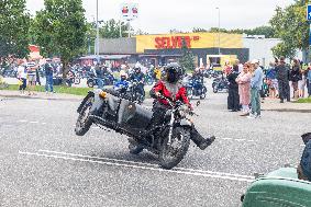 Reunion of retro motorbikes