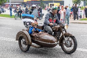 Reunion of retro motorbikes