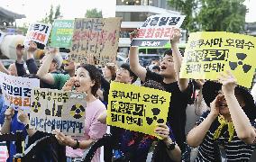 Protest against Fukushima treated wastewater release