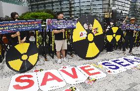 Protest against Fukushima treated wastewater release