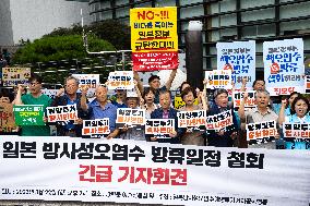 Protest Against The Release Of Radioactive Water From The Fukushima Nuclear Power Plant In Japan