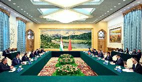 CHINA-BEIJING-HE LIFENG-RUSTAM EMOMALI-NATIONAL ASSEMBLY OF TAJIKISTAN-MEETING (CN)