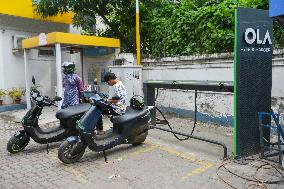 OLA EV Hypercharging Station In Kolkata.