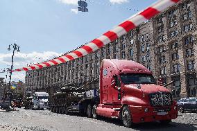Parade Of Destroyed Russian Armour Dedicated To Ukraine's Independence Day
