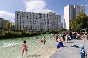 Children Swim In A Natural Pond - Pantin