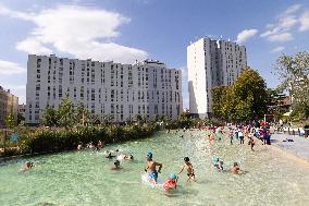 Children Swim In A Natural Pond - Pantin