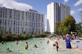 Children Swim In A Natural Pond - Pantin