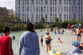 Children Swim In A Natural Pond - Pantin