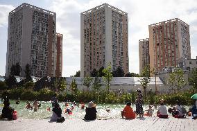 Children Swim In A Natural Pond - Pantin