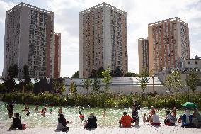 Children Swim In A Natural Pond - Pantin