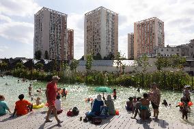 Children Swim In A Natural Pond - Pantin