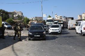 MIDEAST-HEBRON-DRIVE-BY ATTACK-CHECKPOINT