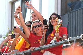 Spanish Women's National Soccer Team Arrives In Ibiza