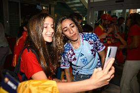 Spanish Women's National Soccer Team Arrives In Ibiza