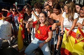 Spanish Women's National Soccer Team Arrives In Ibiza