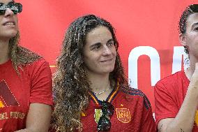 Spanish Women's National Soccer Team Arrives In Ibiza