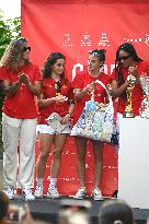 Spanish Women's National Soccer Team Arrives In Ibiza