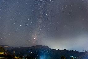 Milky Way Over The Three Gorges Dam